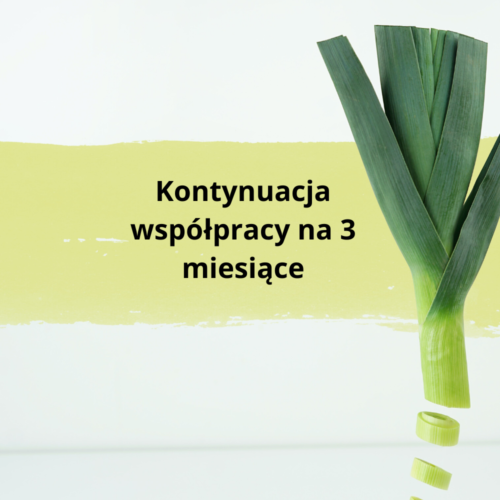 Kontynuacja współpracy na 3 miesiące